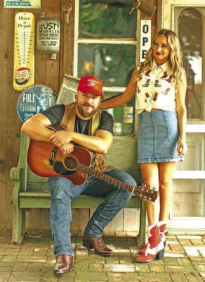 Logan Mize and Jill Martin filmed their 2023 duet “Hitched Up” at Souders Historical Farm Museum in Cheney. Mize, a Clearwater native, will perform after the Kansas City Symphony at the 20th and final Symphony in the Flint Hills this summer. Sydney Davidson photo