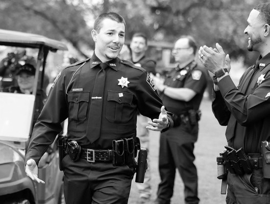 Noah Childers was named as the Haysville Police Officer of the Year at the recent Haysville Fall Festival. Stephanie McKennon/TSnews