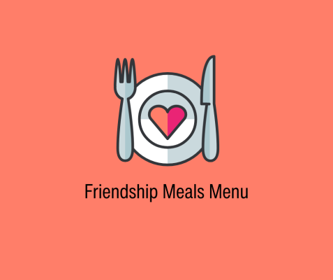 Friendship Meals Menu