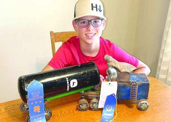 Reed Hedstrom will be hauling his semi truck and trailer to the Kansas State Fair after competing in the Sedgwick, Kingman and Sumner county fairs. Contributed photo