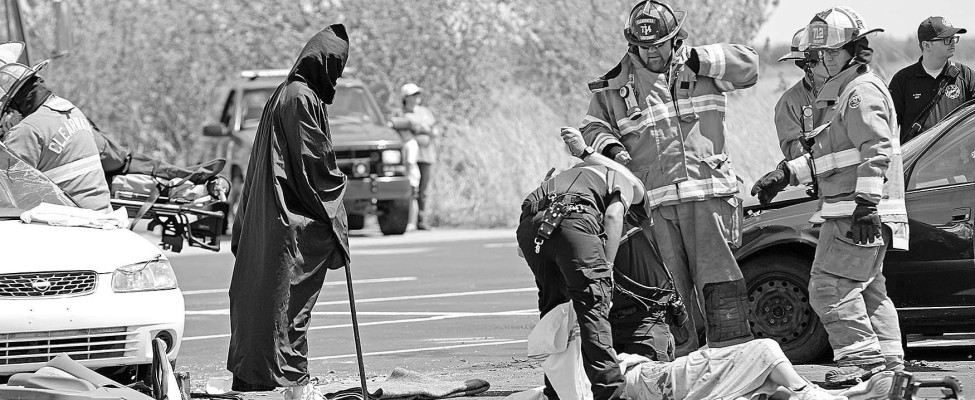 Clearwater High holds mock accident