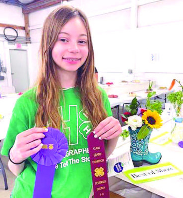 Olivia Liggett will be making a similar arrangement as the one pictured for the Kansas State Fair in September. Contributed photo