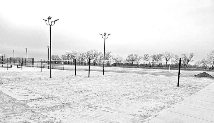 The City of Cheney has announced that its new sand volleyball courts are complete and ready for use. The courts are located at the Cheney Sports Complex on South Main Street. The courts have lights to allow for evening play later in the year as the nights get warmer. Contributed photo
