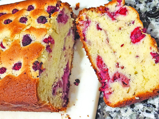 For a beautiful and lightly sweet dessert, look no further than this raspberry lemon pound cake, which is moist, full of fresh berries and has a light tartness from fresh lemons. It’s a great treat for summer or springtime.