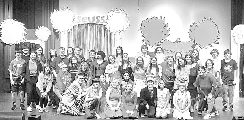 The cast and crew of “Seussical” will stage the show this Saturday and Sunday at Clearwater High School. Contributed photo