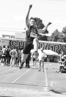 High school sports teams took part in the State track and field meet May 30-31 at Cessna Stadium in Wichita. Eisenhower’s Pierce Blue finished eighth in the long jump, and took 11th in the triple jump.