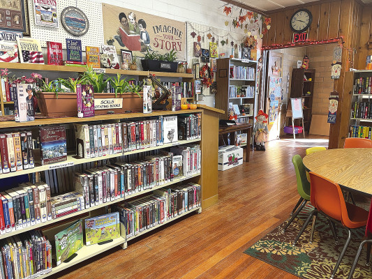 Viola Township Library routinely receives a rotating book collection from SCKLS.