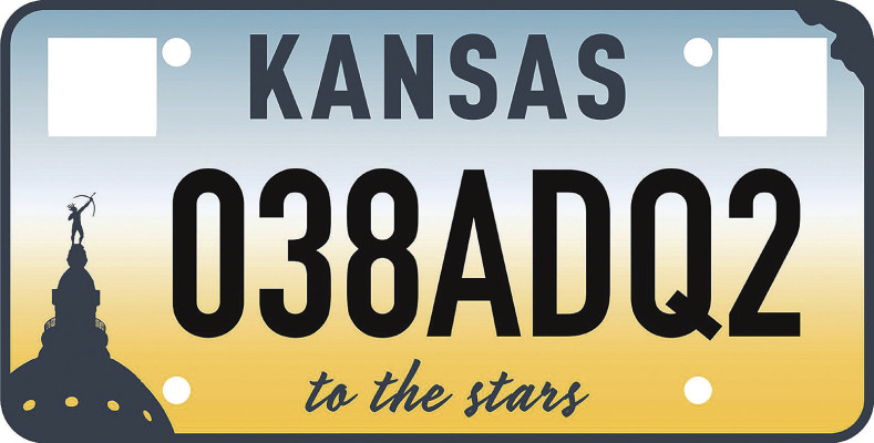 This will be the new Kansas license plate design starting in 2024. A majority of nearly 270,000 voters chose it over four other options.