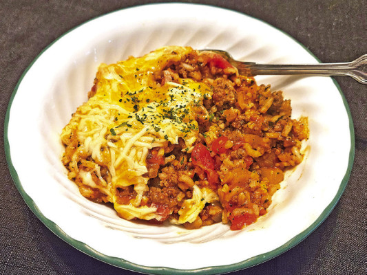Stuffed pepper casserole is an easy crowd-pleaser with bell peppers and Italian herbs that also makes for great leftovers.