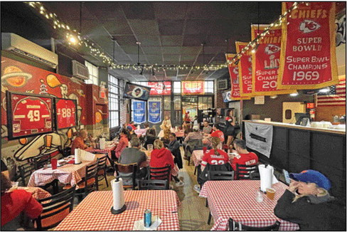 The main dining room at John Brown BBQ in New York City was relatively full for last Sunday’s Kansas City Chiefs game against the Los Angeles Chargers. The eating and drinking establishment, located in the borough of Queens, N.Y., is dedicated to Kansas City-style barbecue and to the Chiefs football team, and is named after the famous Civil War abolitionist from Kansas. Travis Mounts/TSnews