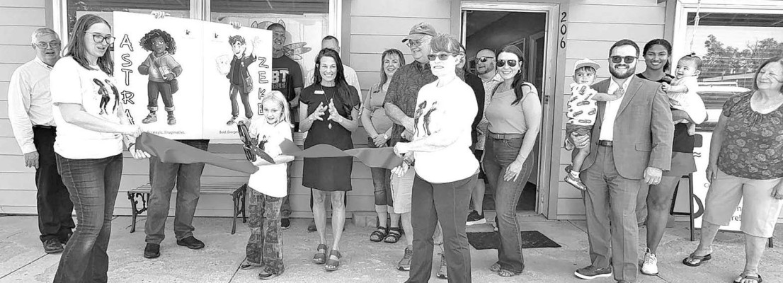 A ribbon-cutting was held Aug. 15 for the Society of Child Entrepreneurs non-profit, which has a new office in downtown Goddard. Contributed photo