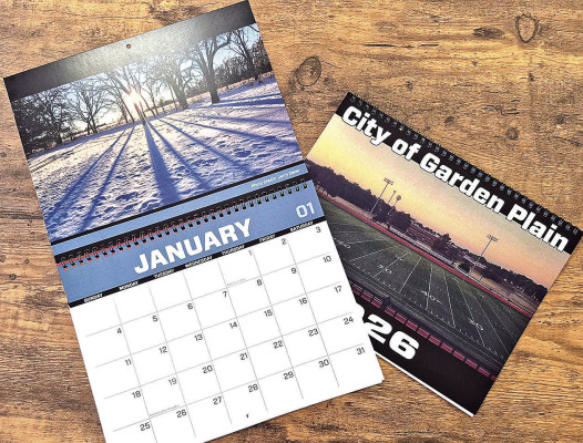 Garden Plain city calendars are now available for free at City Hall. Contributed photo