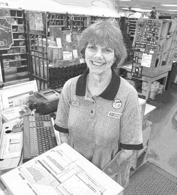 Karen Liles will be retiring from the U.S. Postal Service after more than 37 years of service. She has been a clerk at the Goddard Post Office for a bulk of her career. Paul Rhodes/TSnews