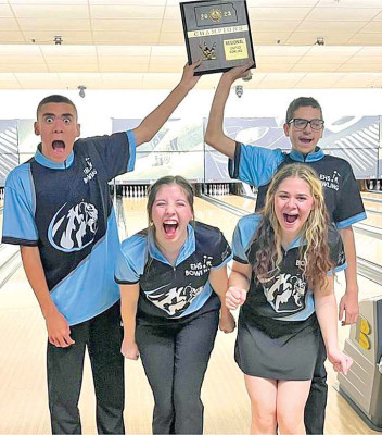 The Eisenhower Unified Bowling team has qualified for state all three years since the program was started. Contributed photo