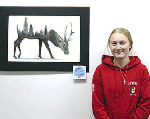 Winning art students go on display
