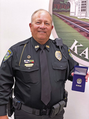Ken Winter was the November recipient of KWCH TV's Salute the Badge. Travis Mounts/TSnews