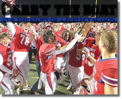 The Cheney football keepsake book, “Carry the Boat: The Story of a Perfect Season,” has been sent to the printer.