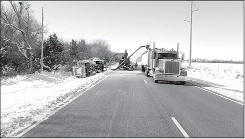 Snowy accident