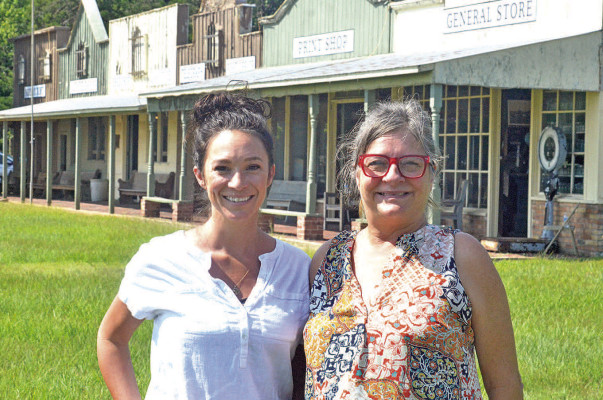 Sarah Miller, left, and Michelle Palermo are working together to carry on the family legacy at Souders Historic Farm Museum, which was created near Cheney by Floyd and Norma Souders. Paul Rhodes/TSnews