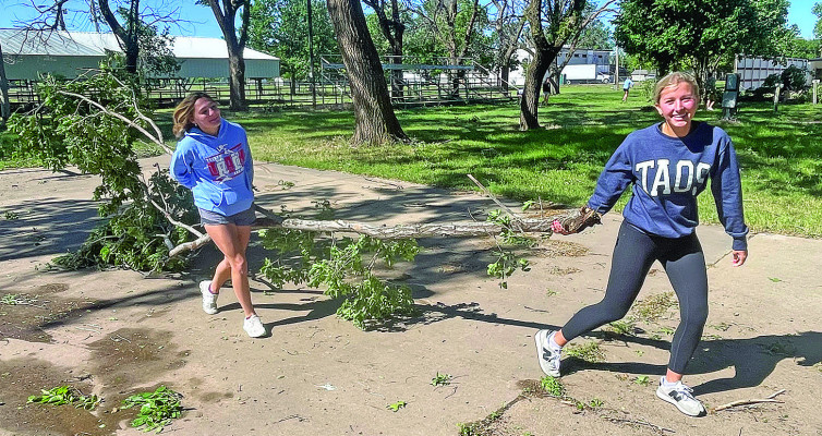 Storms hit the area
