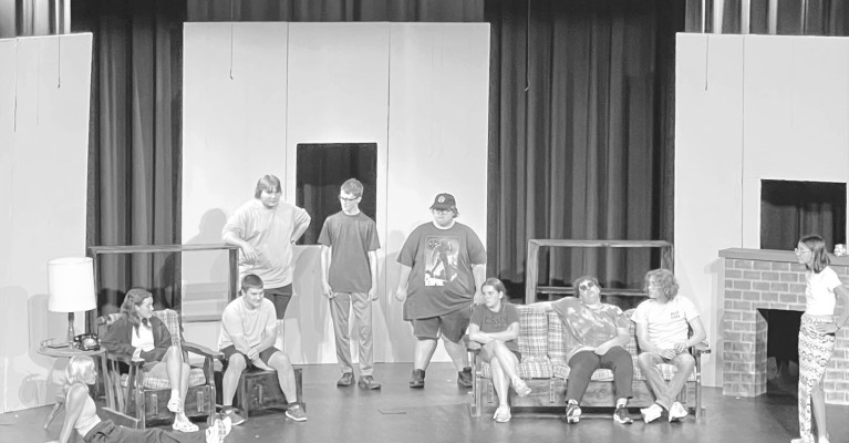 Conway Springs High School students have been working on their production of “The House of Thrills and Chills” since mid-September.