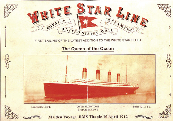 Before “boarding” the Titanic, each visitor got to pick out a White Star Line information sheet. On the back was the name of a passenger or crew member. Paul Rhodes/TSnews