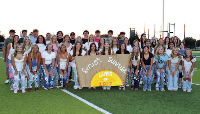 Clearwater High School seniors gather for an early-morning group photograph on the first day of their final year of high school. Students at local schools started the new year over the past couple of weeks. TSnews readers shared their back-to-school photos. More photos can be found on Page B1. Contributed photo
