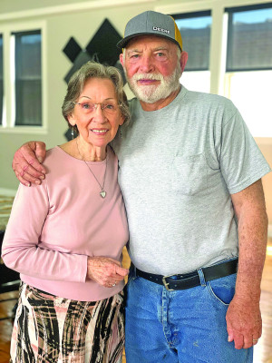 Carolyn and Gary Herrman are regulars at the Goddard Senior Center. They met there last October, and were married in early April.