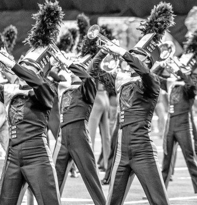 The Blue Stars Drum and Bugle Corps will practice at Cheney High School on Tuesday ahead of an evening performance in Hutchinson. The public can come watch them rehearse. Contributed photo