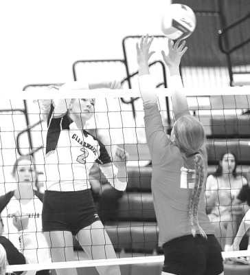The Indians’ Allison Clevenger attempts a kill against Abilene during the 4A substate championship in Clearwater. The Indians are the top seed at 4A State. Jessica Reed/TSnews