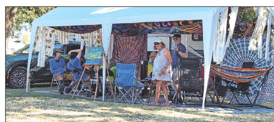Setting up camp | Walnut Valley Festival
