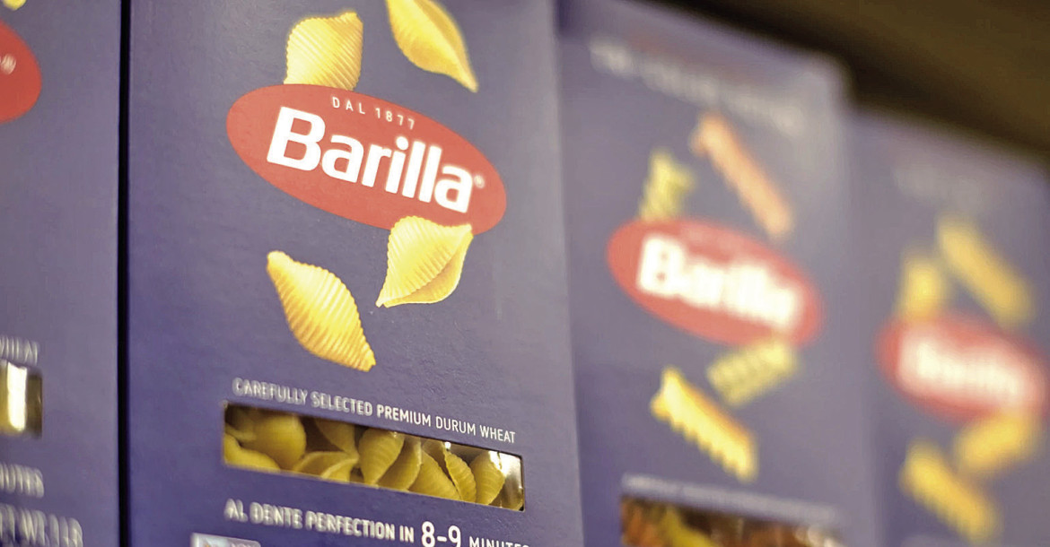 Pasta made from durum wheat lines the shelves at a grocery store. Calen Moore/Kansas News Service