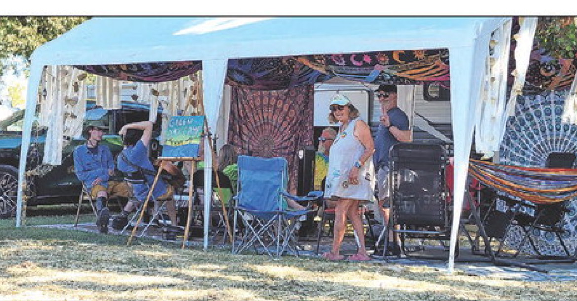 Setting up camp | Walnut Valley Festival